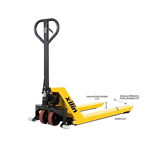 Manual Pallet Jack Hand Pallet Truck 2200lbs Capacity 3.3" Lowered 45" Lx21"W 31.5 Lift Height V362509