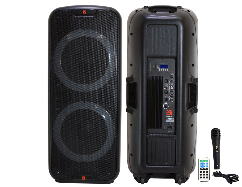 Dual 15” 3-Way Powered PA Loudspeaker F351434