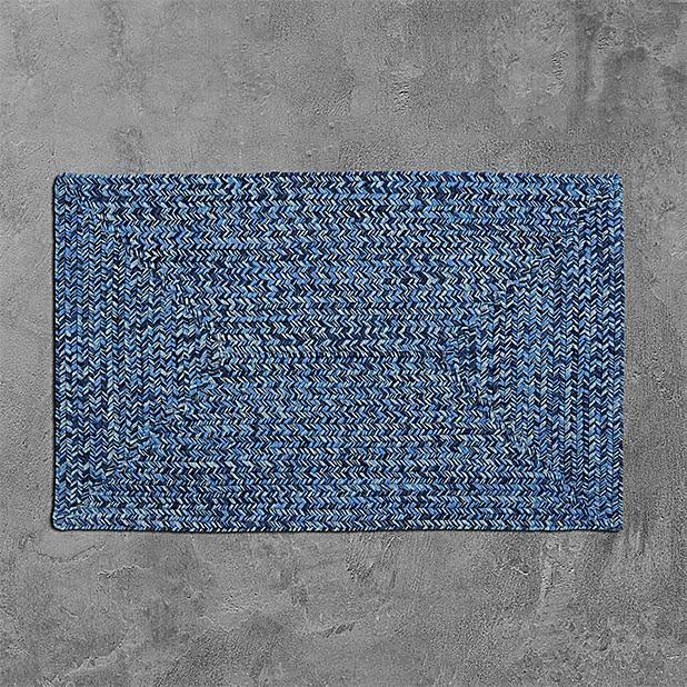 Blue Wave 2x7 Braided Rug C9762