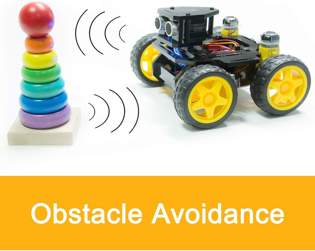 4WD Smart WiFi Robot Car Kit Compatible with Arduino UNO R3 J104