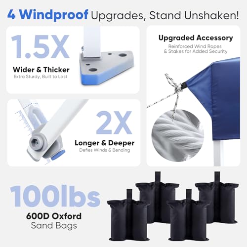 10x10 Pop Up Canopy with Weight Bags R6264