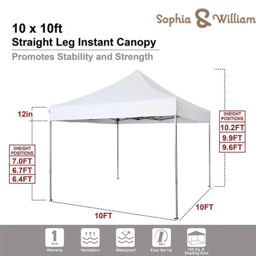 10' x 10' Pop Up Canopy Tent W367