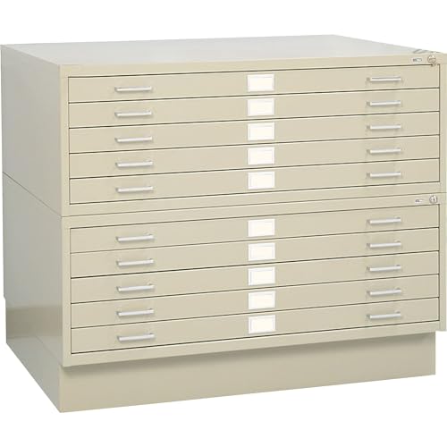 White 5-Drawer Flat File P763487