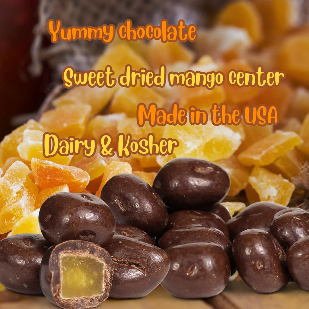 Milk Chocolate Covered Dried Mango 5 Lbs Bulk Bag G595