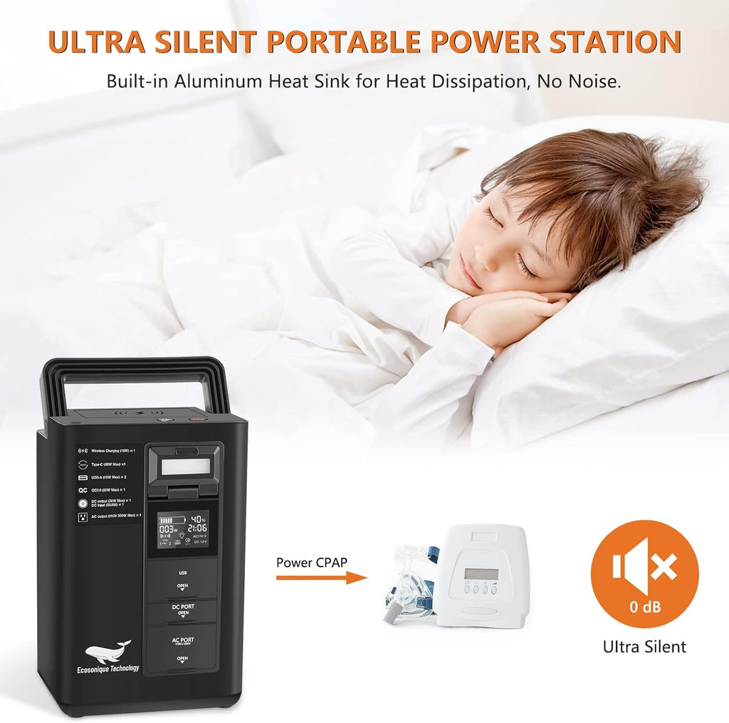 Portable Power Station 80000 mAh 296Wh 400W AC Outlet D886
