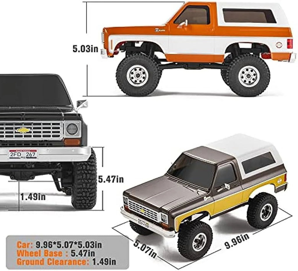 Black 1/24 RC Crawler 4WD Off-Road RC Model W801