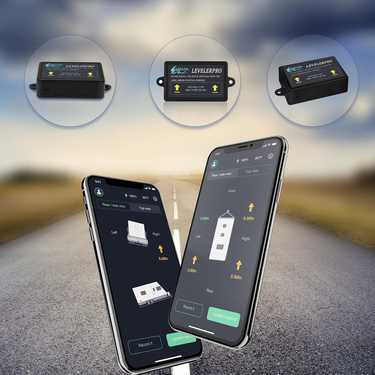 Wireless Vehicle Leveling System for RVs Y460