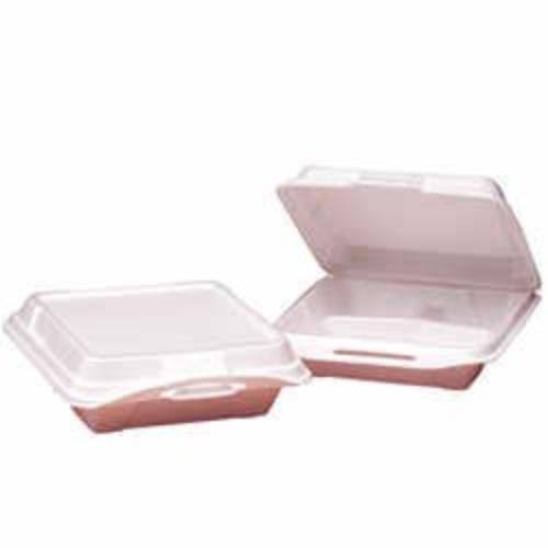 Foam Hinged Carryout Container 3-Comp 9-1/4x9-1/4x3 Sesame 100/bg 2 BG/CT F180
