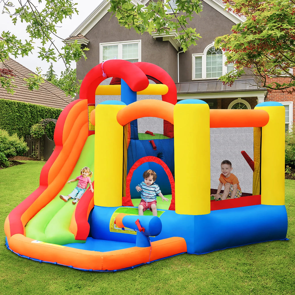 Inflatable Bounce House Water Slide with Splash Pool W381