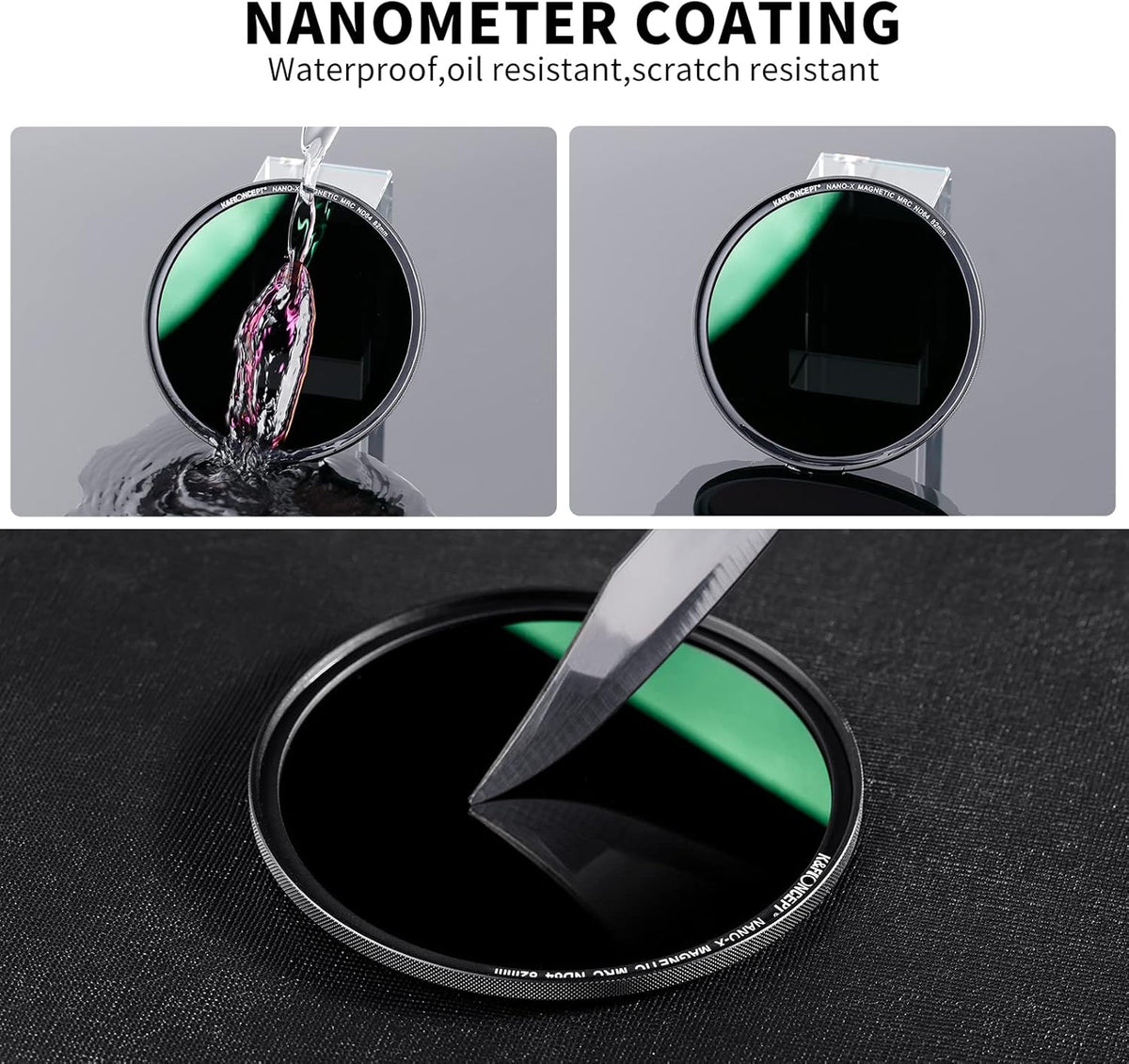 55mm Magnetic ND64 Lens Filter Pack of 2 F751