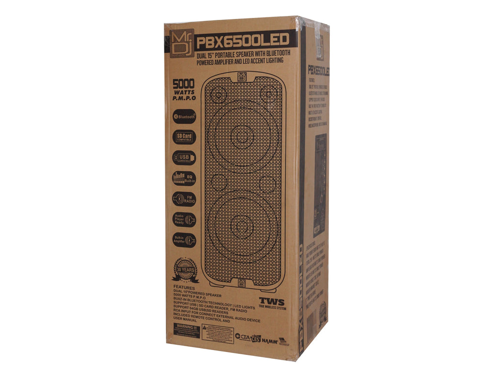 Dual 15” 3-Way Powered PA Loudspeaker F351434
