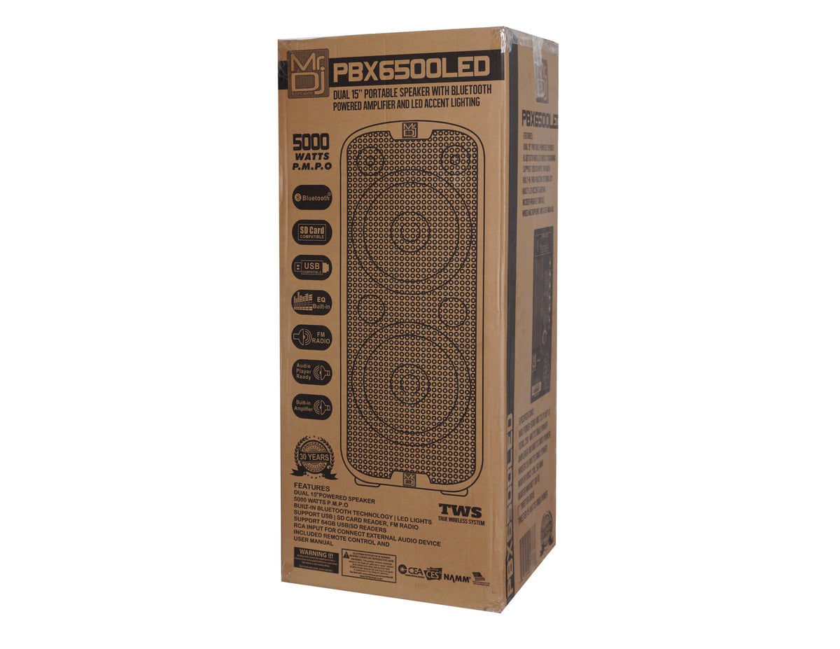 Dual 15” 3-Way Powered PA Loudspeaker F351434