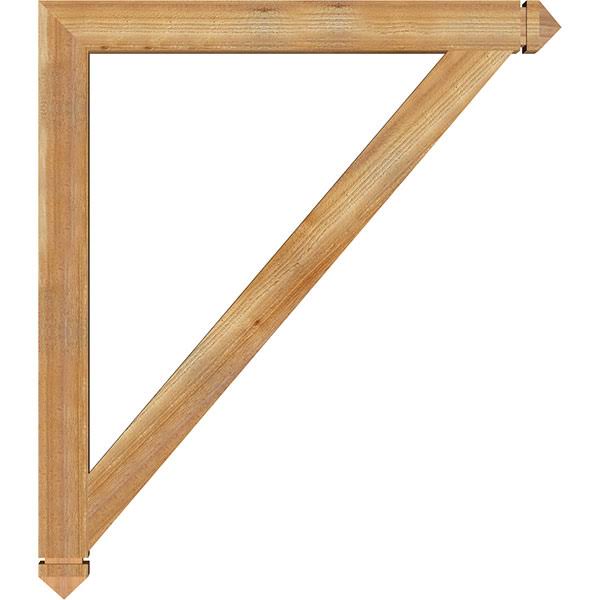 Traditional Arts & Crafts Rough Sawn Bracket, Western Red Cedar Y83902