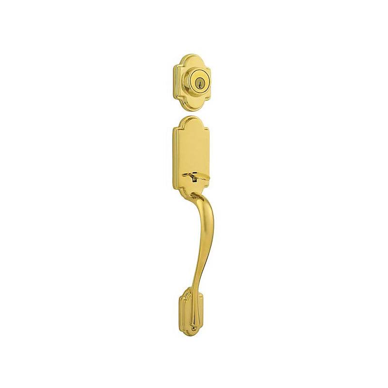 Bright Brass Dummy Exterior Handleset M4700