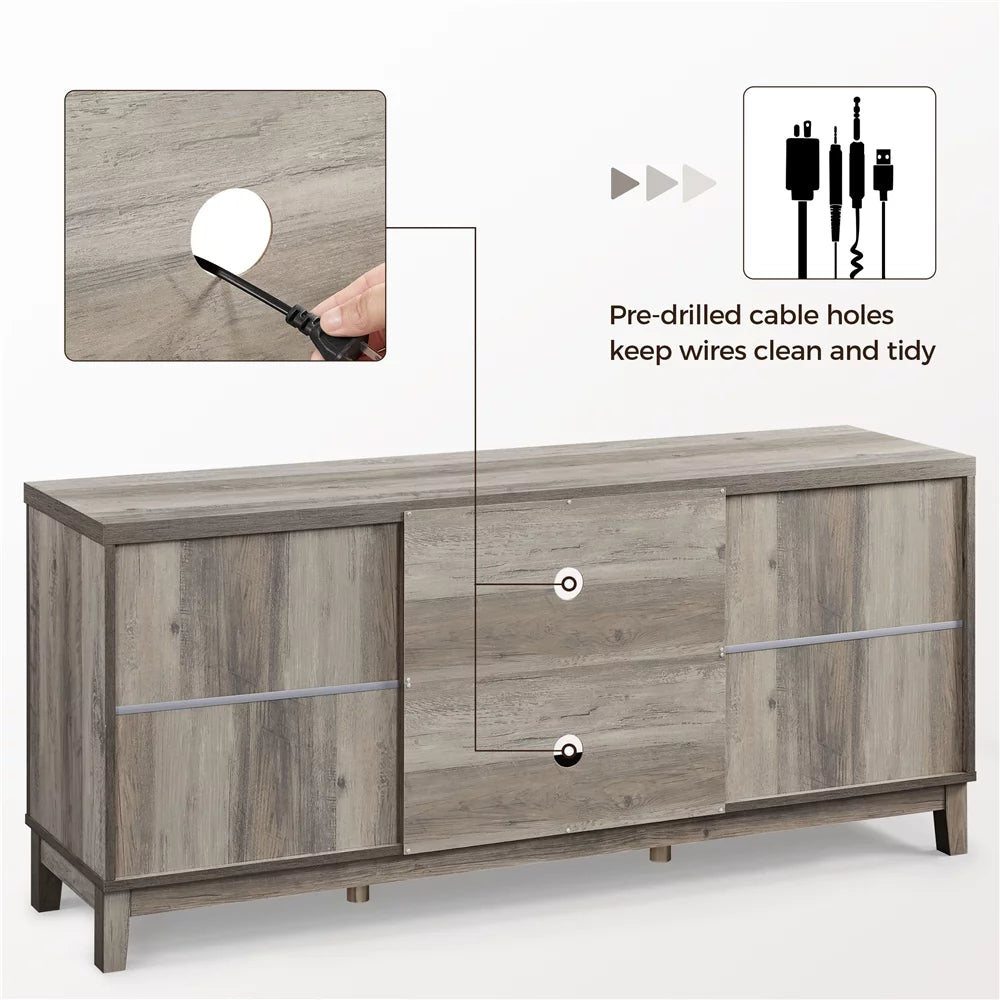 Gray Storage TV Stand V403