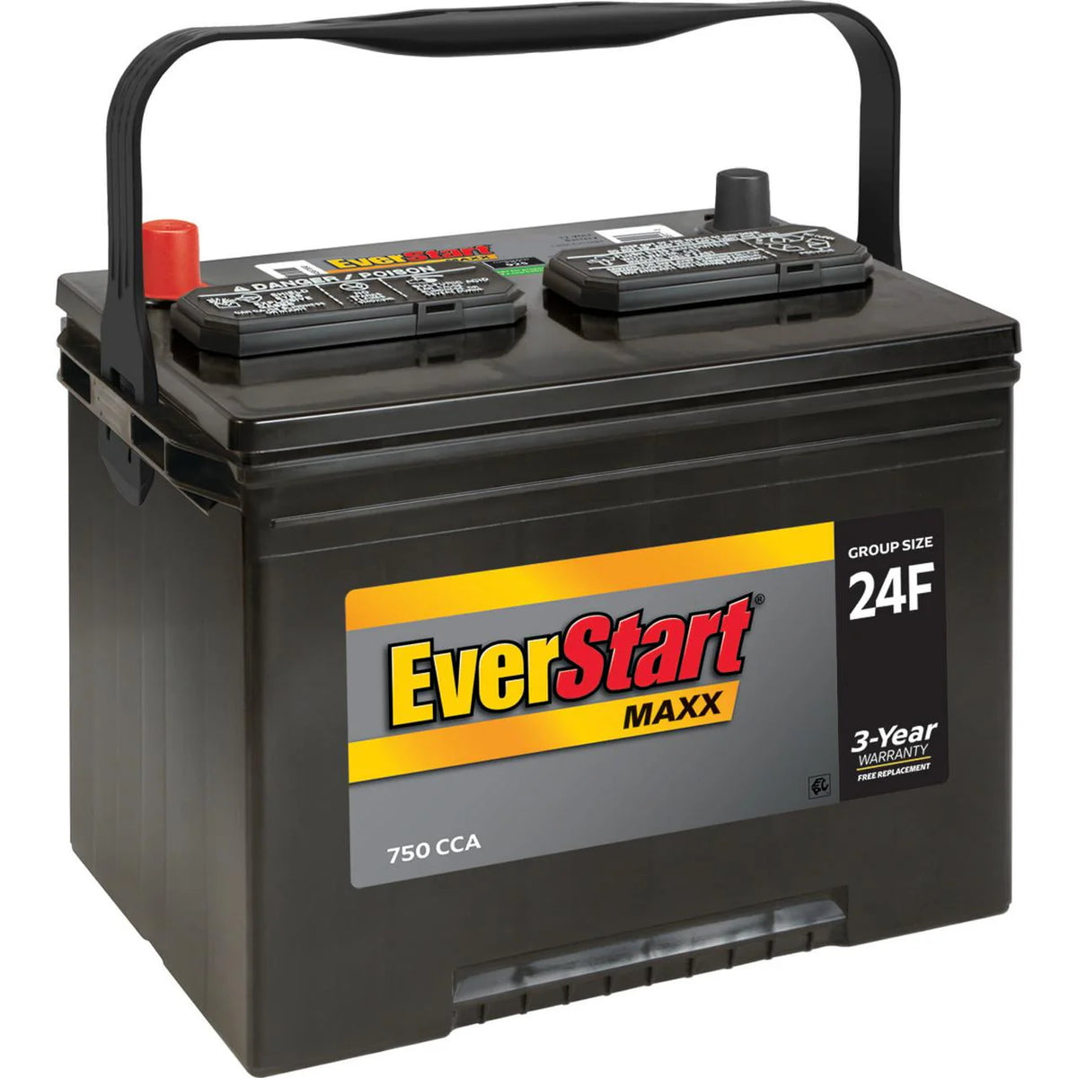 Lead Acid Automotive Battery Group Size 24F 12 Volt 750 CCA Z411507