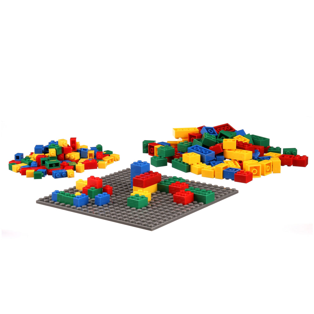 216 Pieces Blue Green Red Yellow Toy Building Block W112865