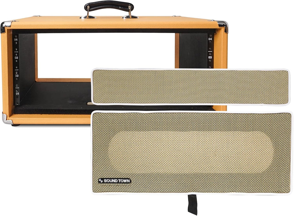 Vintage 4U Amp Rack Case, 12.5 Depth, Orange Q678