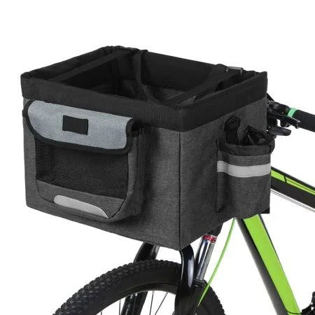 Foldable Bicycle Front Basket Pet Carrier Black Q7584
