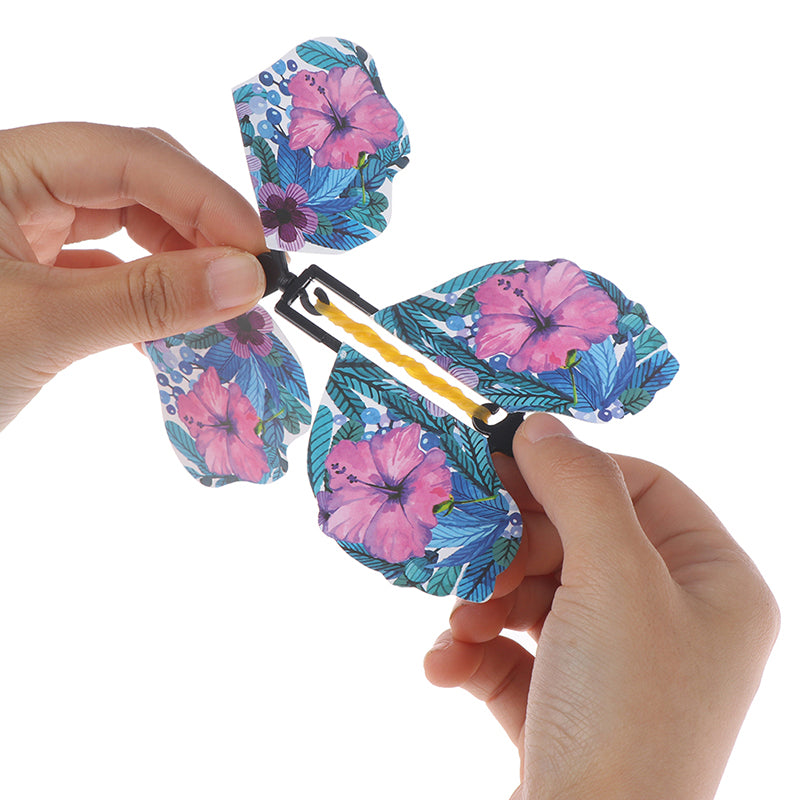 10 x Magic Butterfly Flying Butterfly Toy with Card U6758
