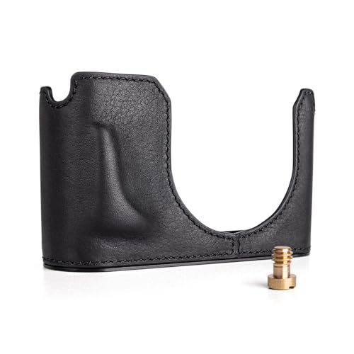 Genuine Leather Camera Case with Bottom Hole S7571
