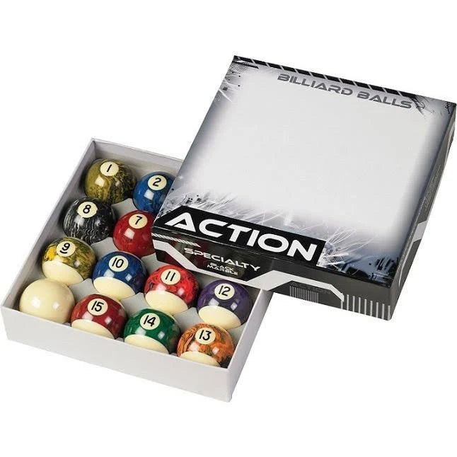 Black Marble Ball Set Billiard Balls C91198