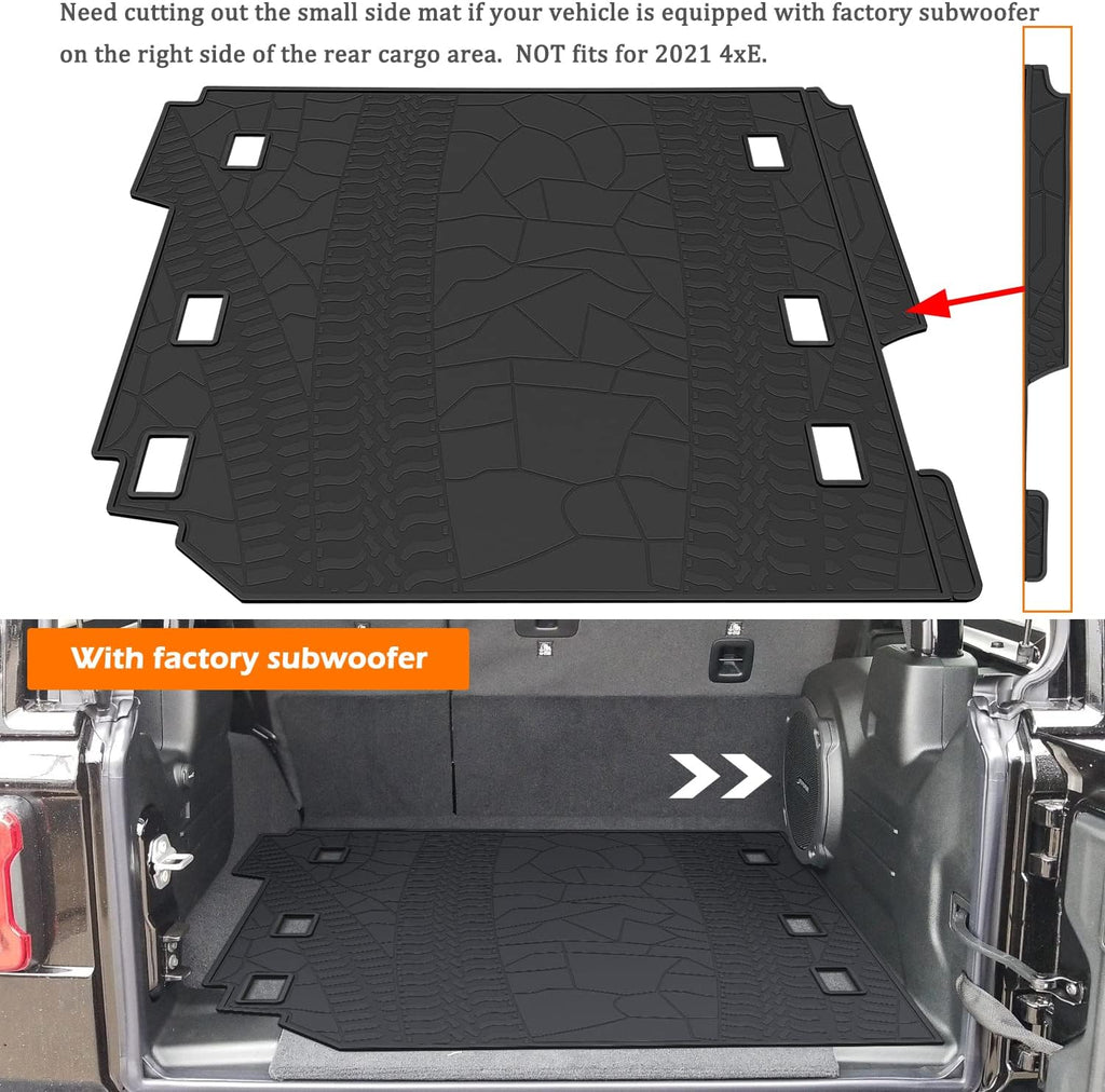 Cargo Liner Mat for Jeep Wrangler JL 4 Door, Pack of 2 R965457