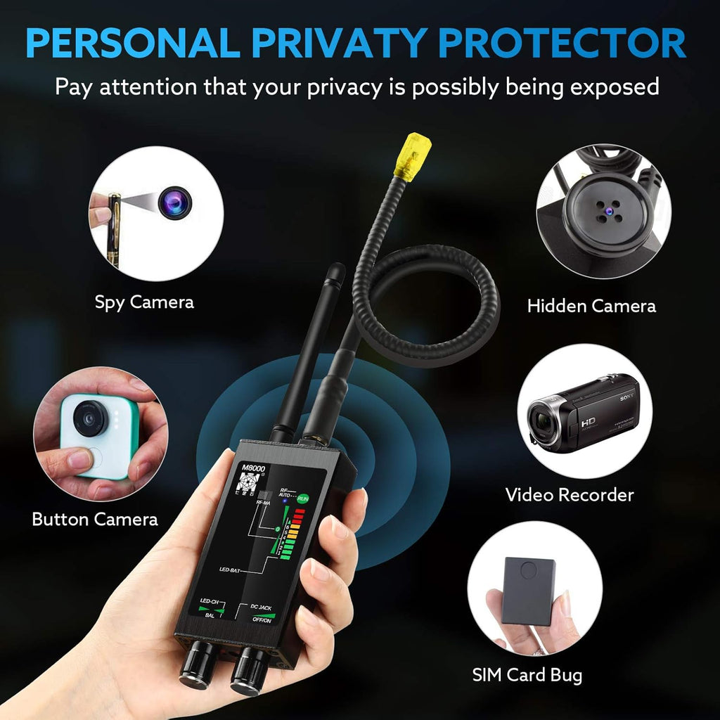 RF Signal Detector Bug Detector Anti Tracking Camera Detector Finder U8708