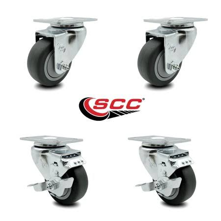 Swivel Caster Set 4 with Brakes F63449