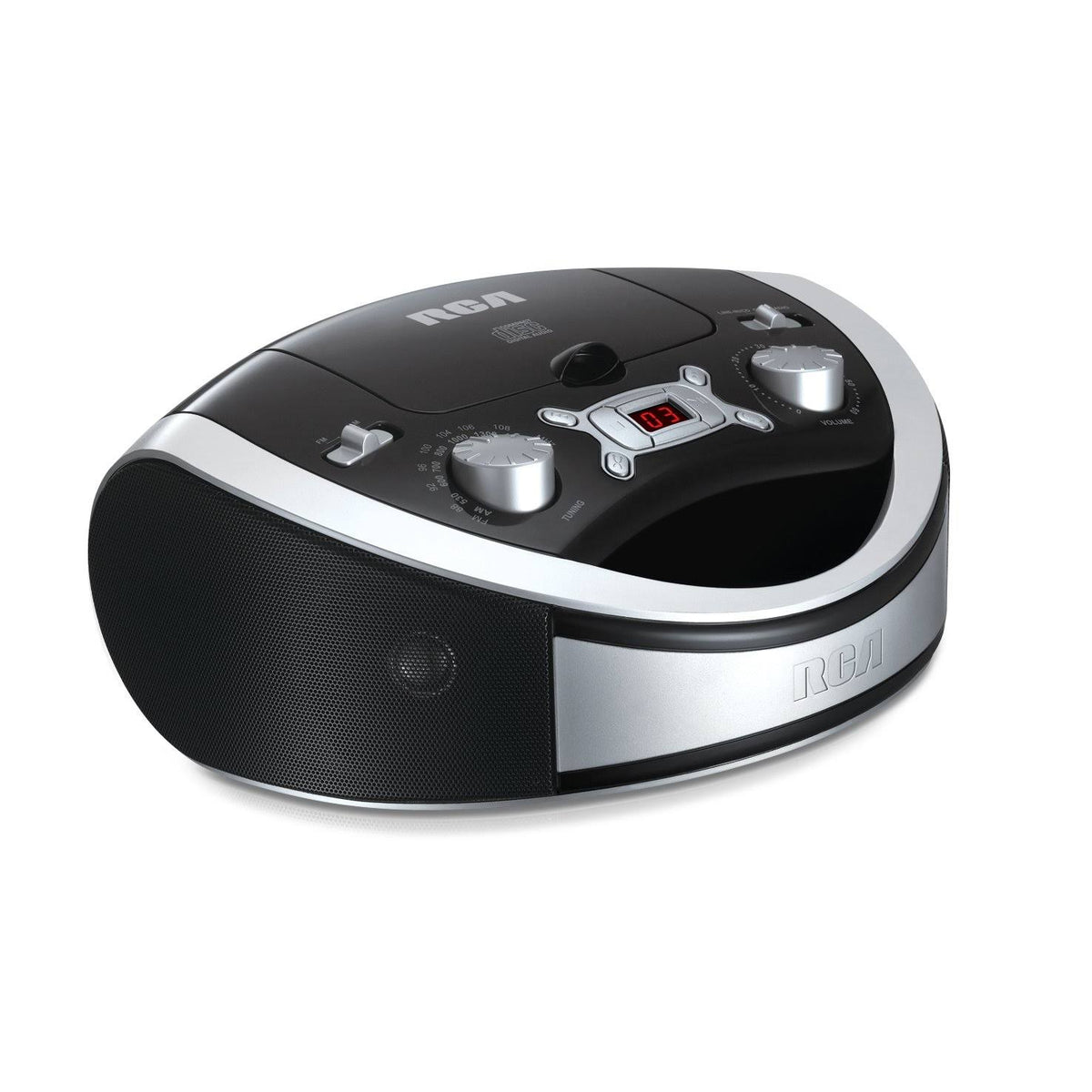 Portable CD Player with AM/FM Radio - Black E33102