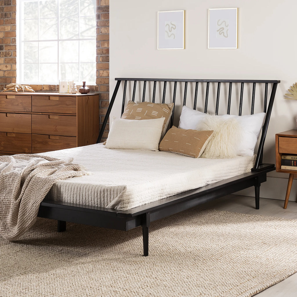 Queen Size Solid Wood Platform Bed C79054
