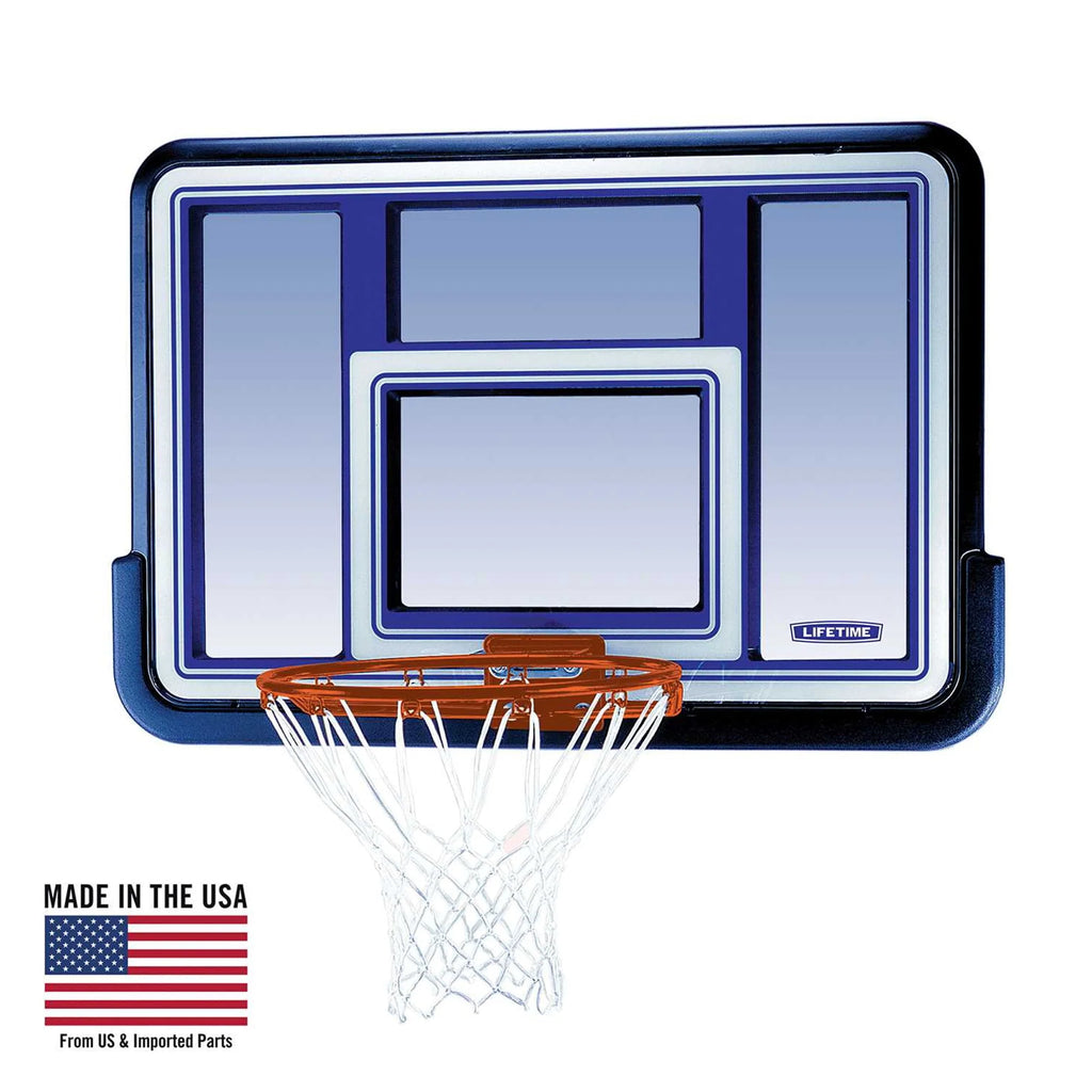 44 inch Polycarbonate Basketball Backboard and Rim Combo E308