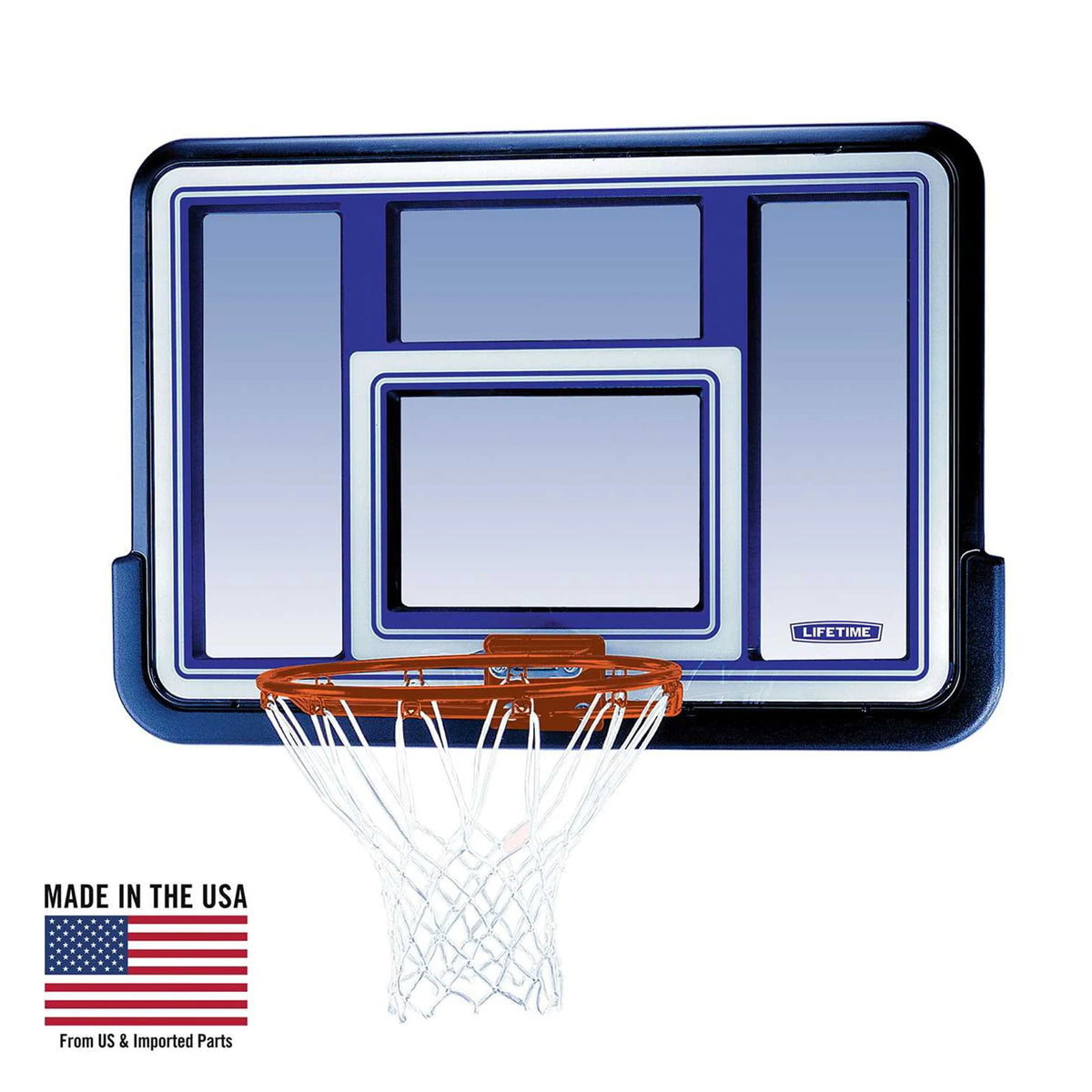 44 inch Polycarbonate Basketball Backboard and Rim Combo E308