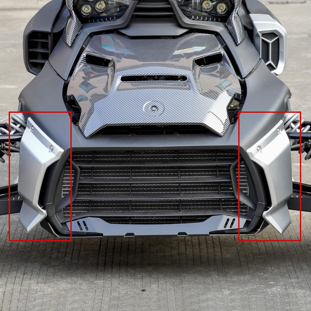 Silver Front Grill Trims O47667