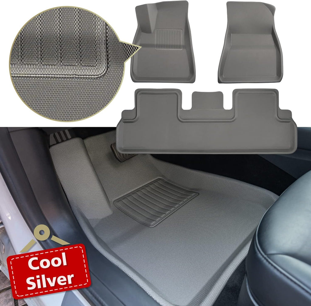 All Weather Anti-Slip Waterproof Floor Mats 3 Pieces/Set T432744