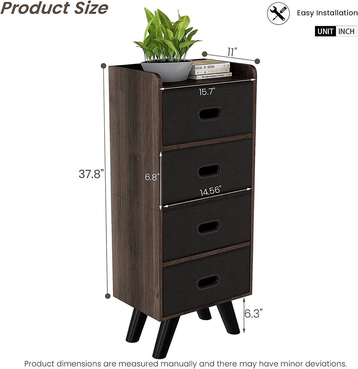 5 Drawer Wood Dresser M59382