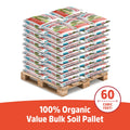 60 1 cu. ft. bags Organic Raised Bed Mix L676