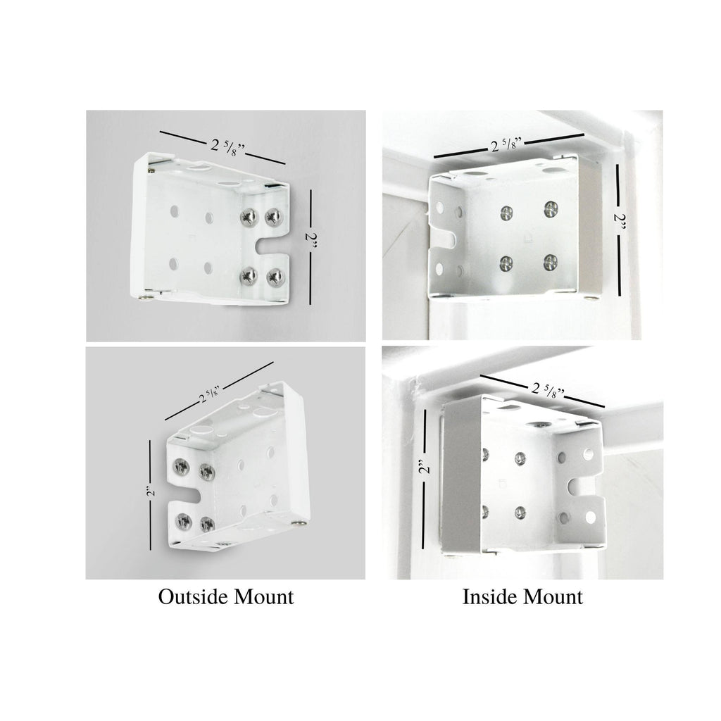 White 68.5 W x 60 H Faux Wood Blinds P824