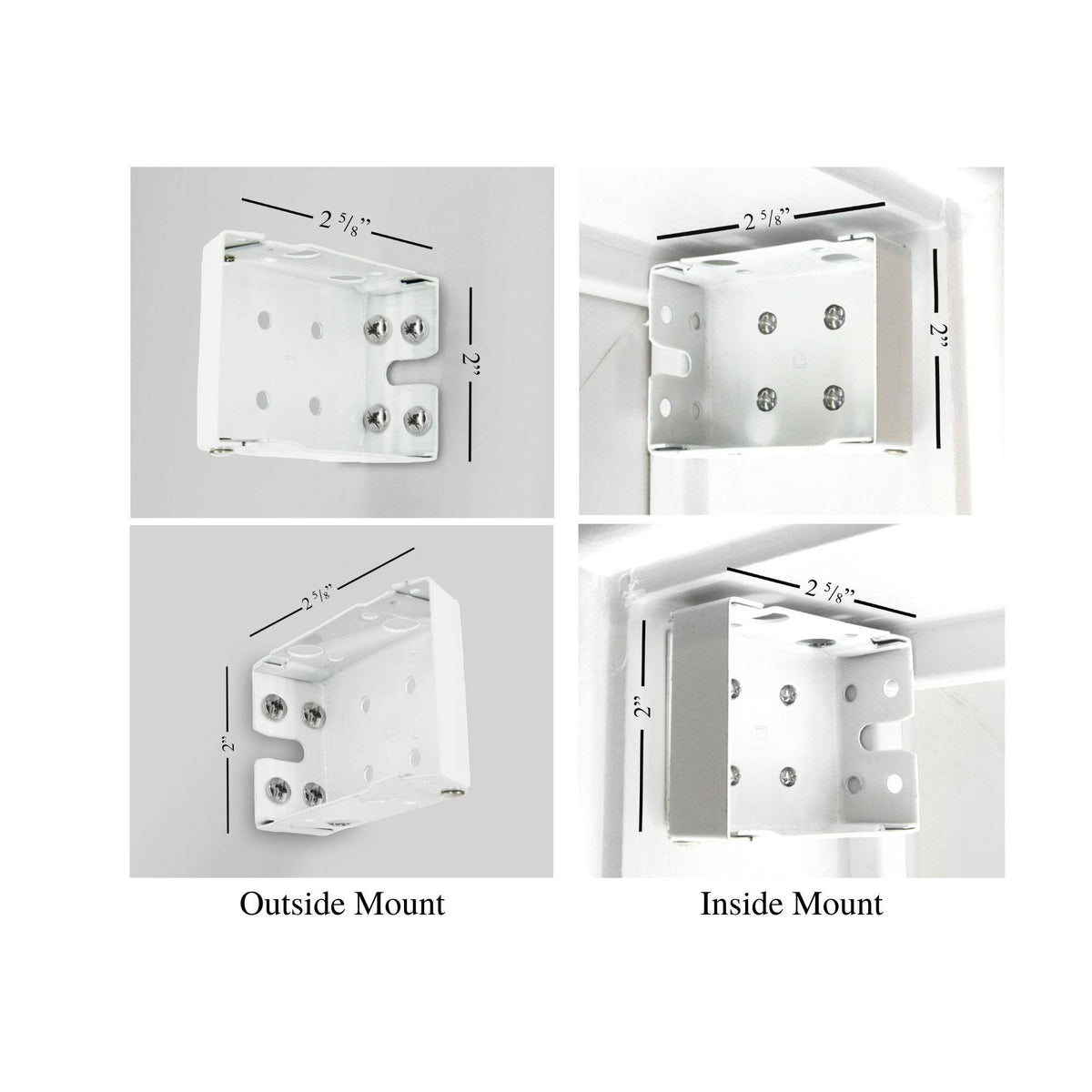 White 68.5 W x 60 H Faux Wood Blinds P824