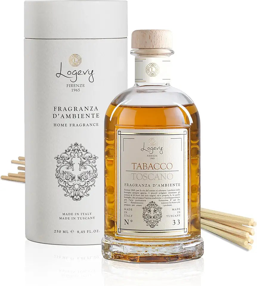 Tobacco Home Fragrance Diffuser with Bamboo Reeds 250ml E21134