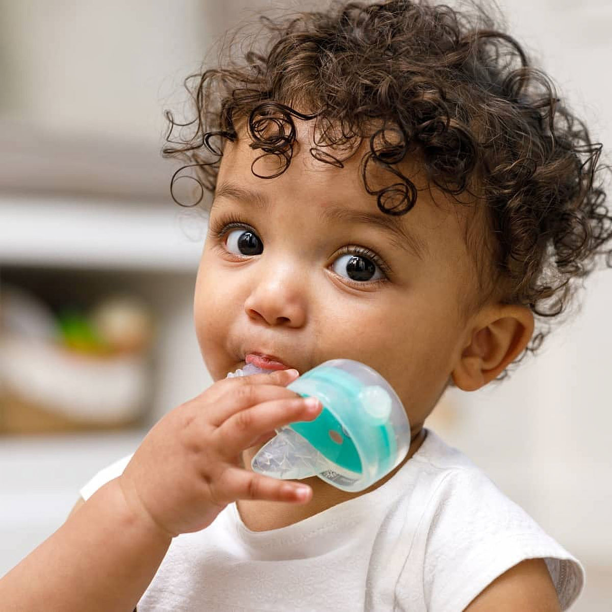 Teal Narwhal Baby Teether & Massager C47863