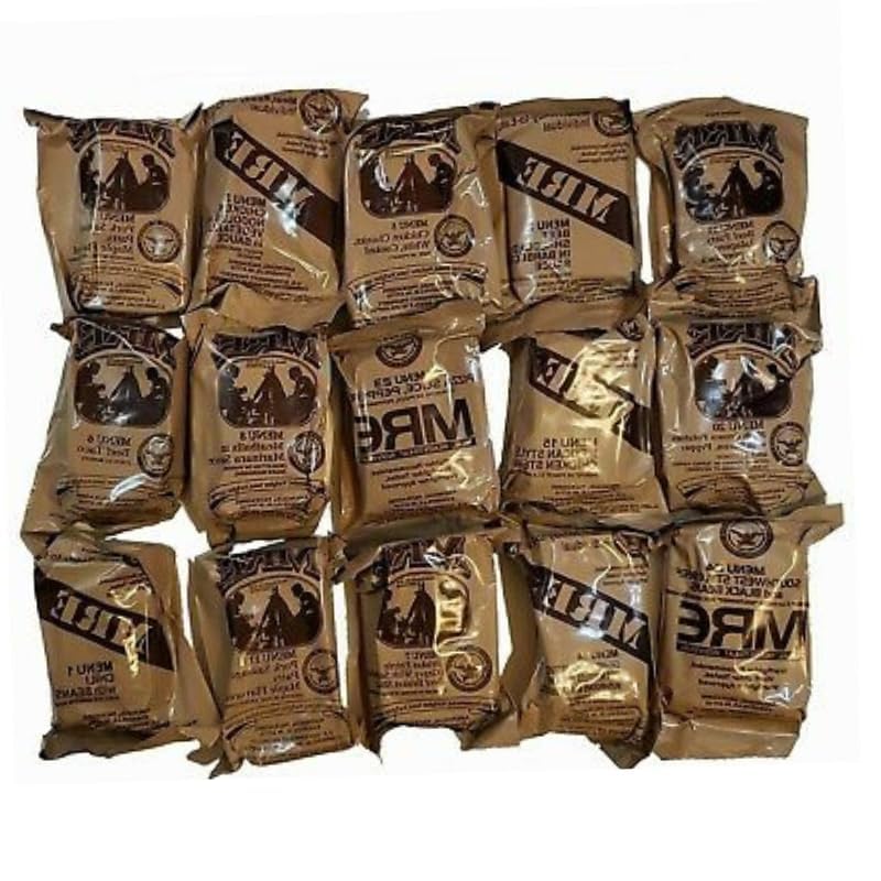 MRE Meal Kit Bundle Cases with Heater - Inspection Date 2025 or Better D930