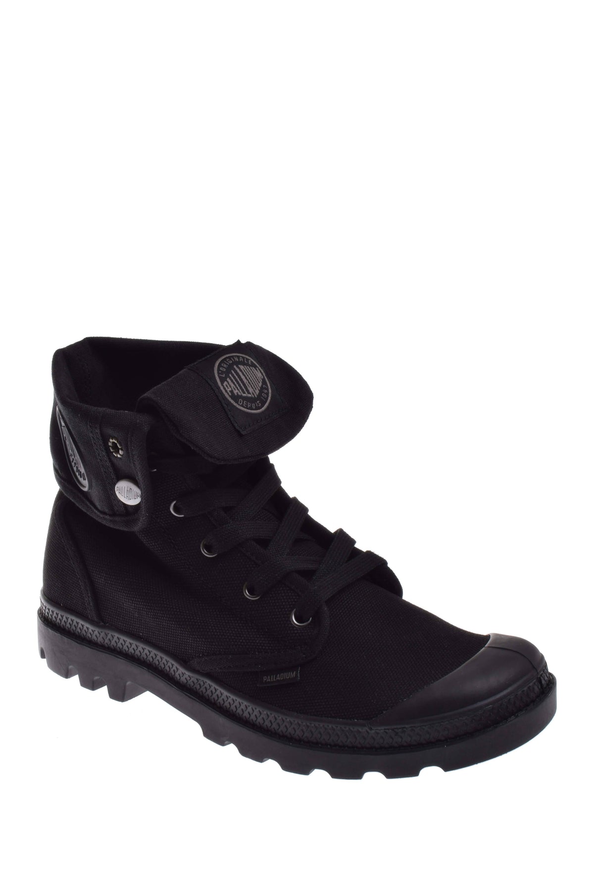 Black Canvas Boots T43548