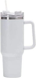 40 oz Stainless Steel Insulated Tumbler with Handle and Straw R73751