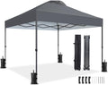 10x10ft Pop Up Canopy Tent with Wheel Cover Bag, White T93076
