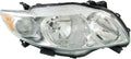 Passenger Side Right Headlight Compatible with 2009-2010 Toyota Corolla Japan Built Model F4008