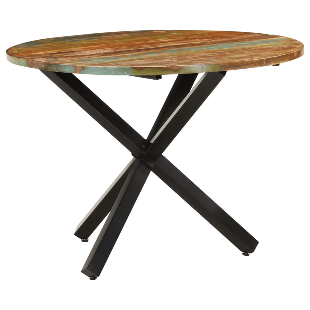 Round Solid Reclaimed Wood Dining Table D255