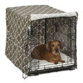 24 inch Brn Geo Crate Cover O8374