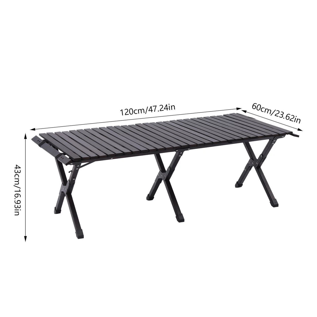 Portable Wood Folding Picnic Table Q929531