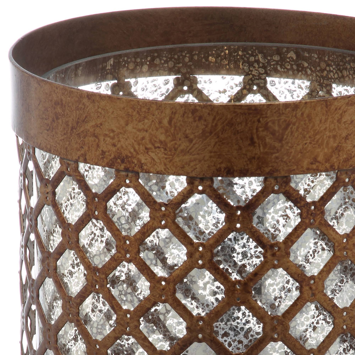 Gold Hurricane Lamp Set of 2 T8321